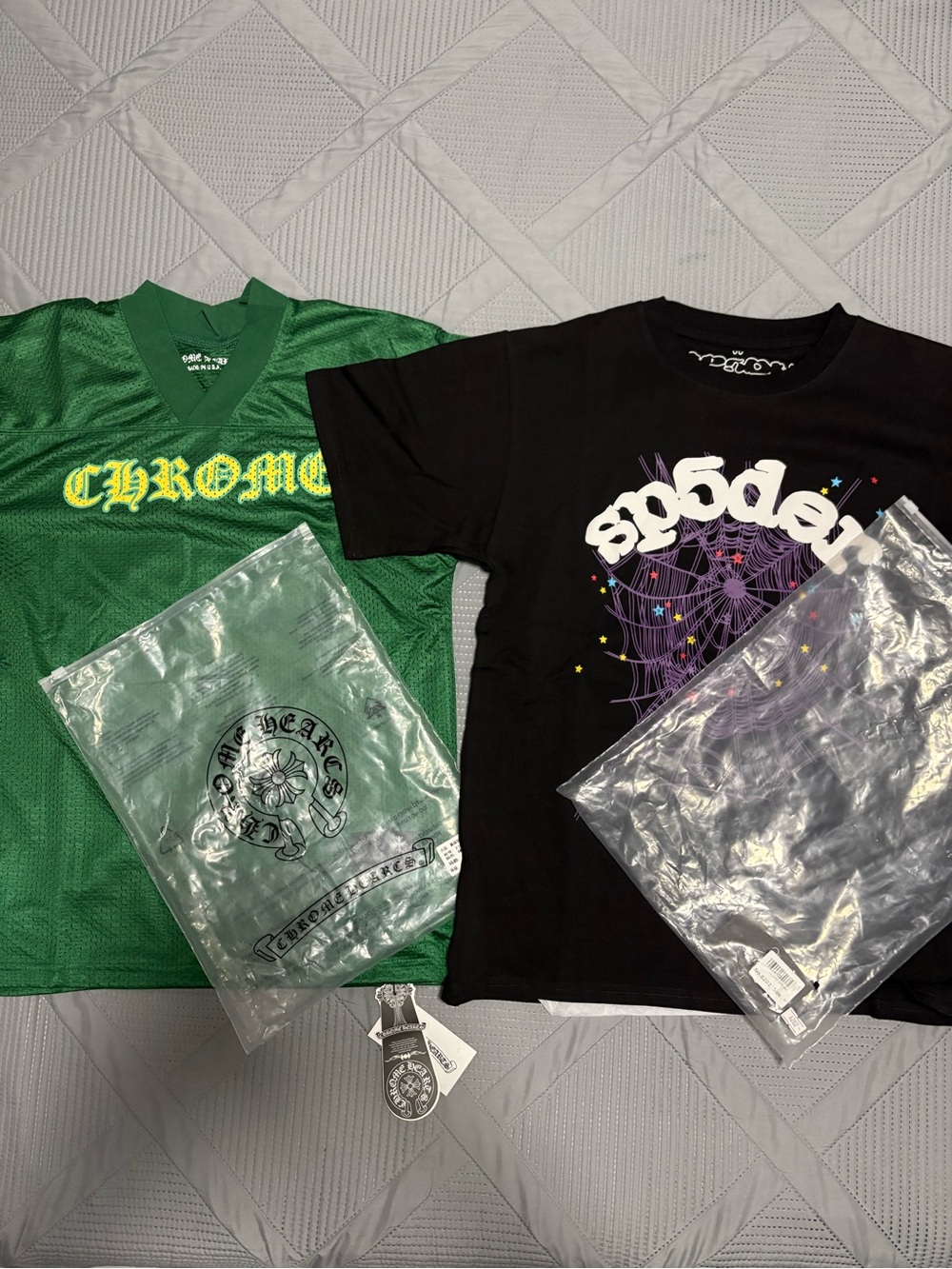 Chrome Hearts Jersey & Sp5der T Shirt